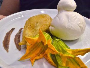 la lievita fiori di zucca fritto