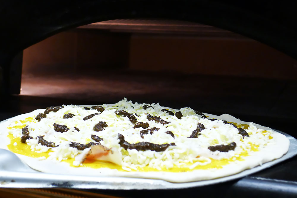 Pizzeria la Lievita pizza a domicilio e da asporto zucca e guanciale da infornare